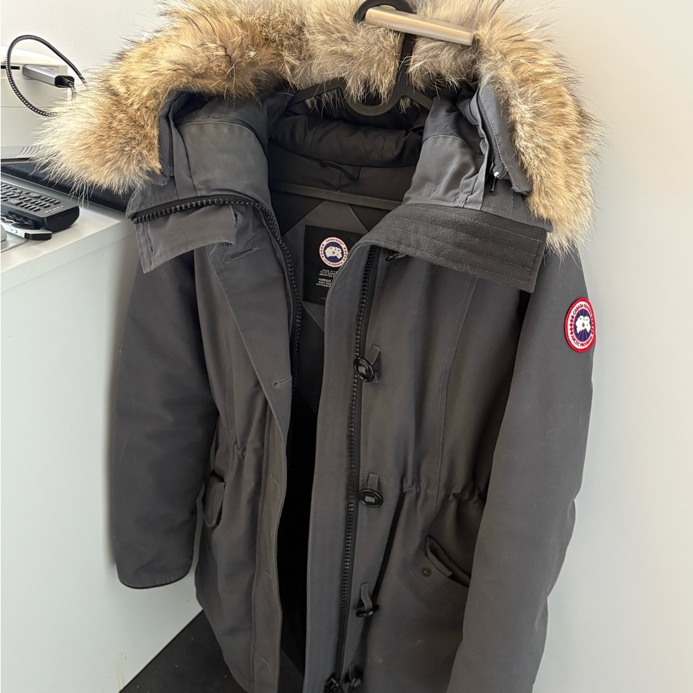 Canada Goose Black Parka with Fur-Trim Hood